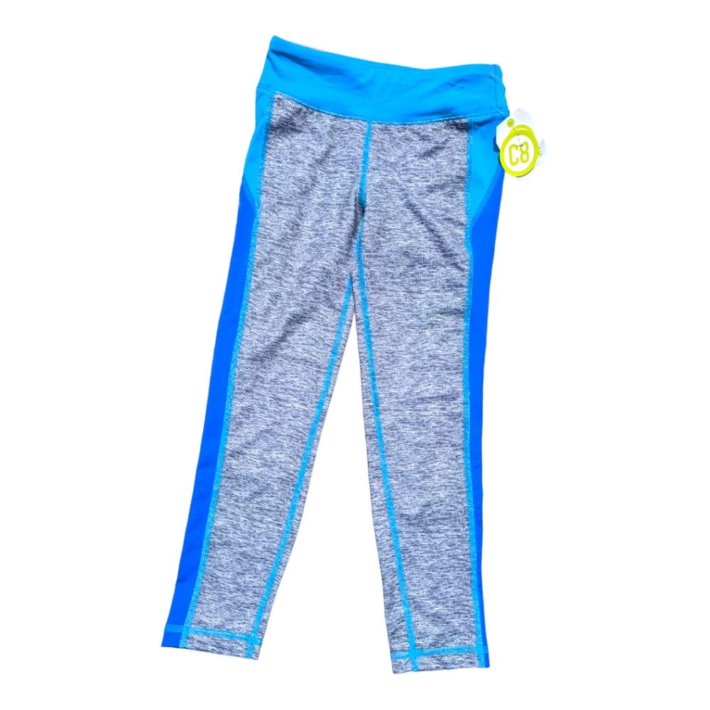 Crazy 8 Girls S 5-6 Active Leggings Blue/Grey